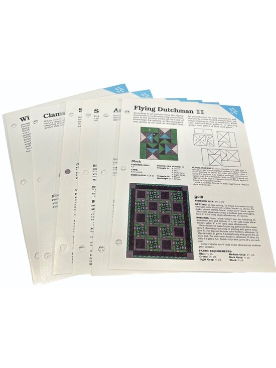 spinning spools Other - Spinning Spools Lot of 6 Quilt Patterns With Mylar Templates “From the Sea”